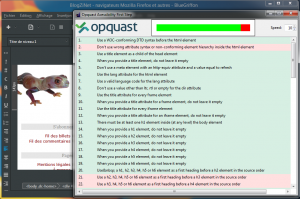 BlueGriffon 2.1.1 avec Opquast intégré